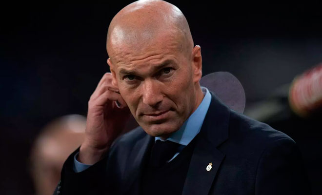 Zinedine Zidane demostró su malestar